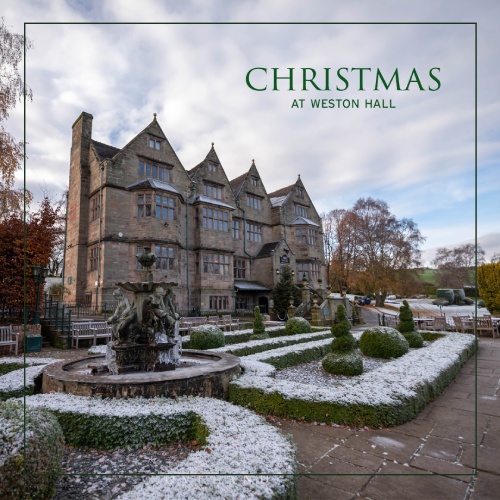Weston Hall image with clickable link to christmas section